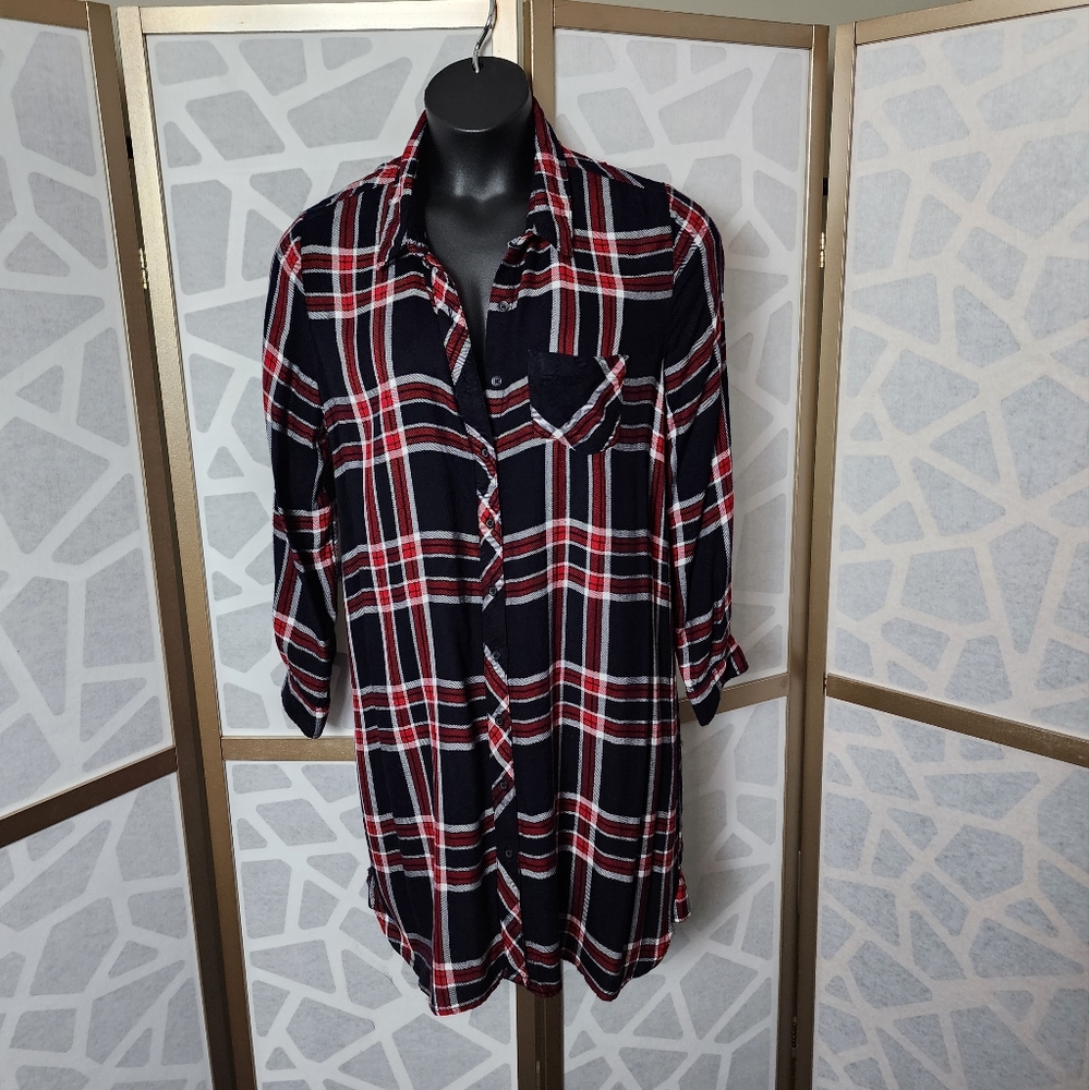 BLL nyc Plaid Shirt Dress | Size XL